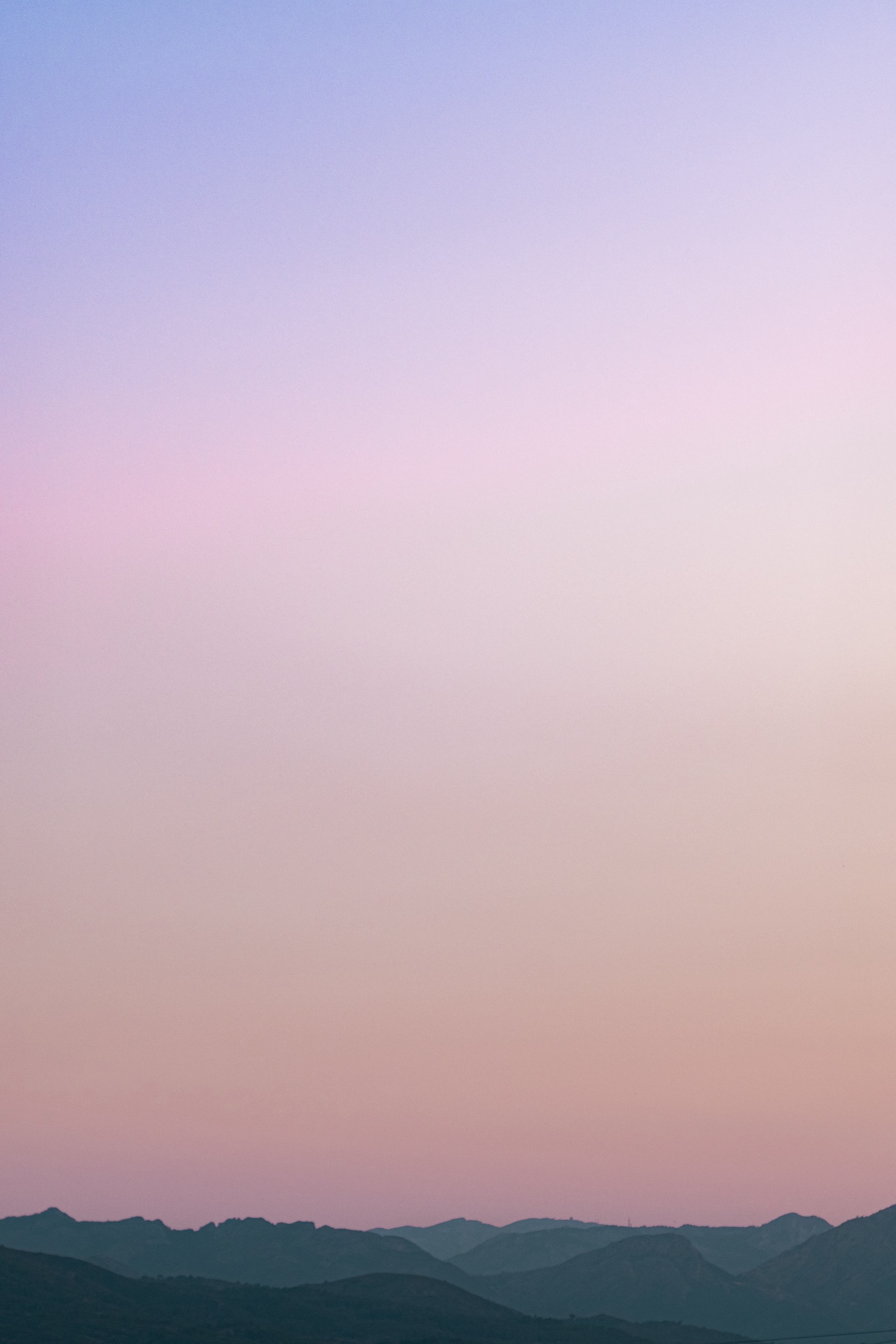 Jávea — mountain sunset